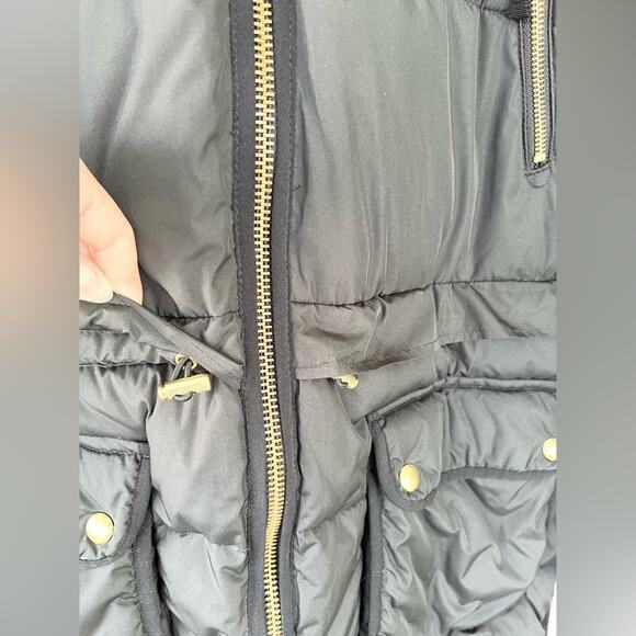 J crew Chateau Puffer Jacket black warm preppy ski winter coat water repellent S - Picture 5 of 15